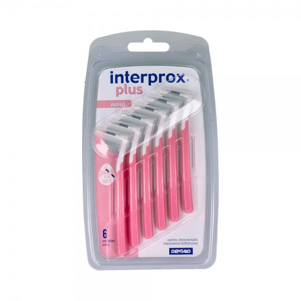 Cepillo Interdental Interprox Plus Nano Angu Rosa 6 U