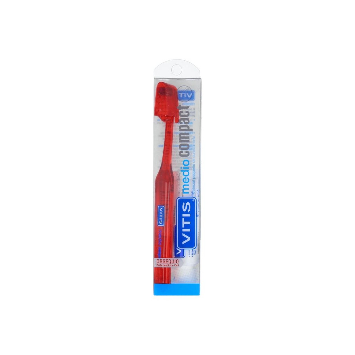 Cepillo Dental Vitis Compact Medio+Aloe 15 Ml