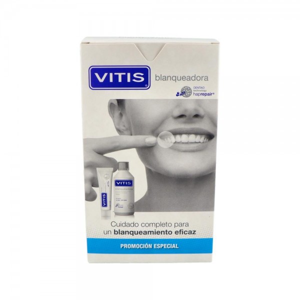 Vitis Blanqueador Pack Pasta Dental 100 Ml + Colutorio...