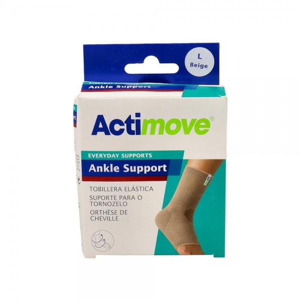 Actimove Tobillera Elastica T/L (24-27Cm) Beige (75608-22)