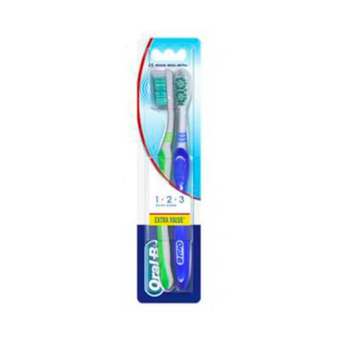 Oral-B Cepillo 123 Shiny Clean Duo Medio