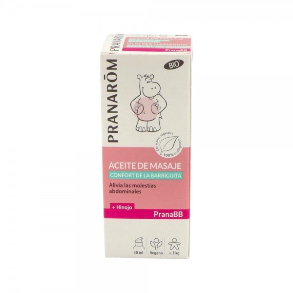 Pranarom Pranabb Aceite Masaje Confort Barriguita Bio 30 Ml
