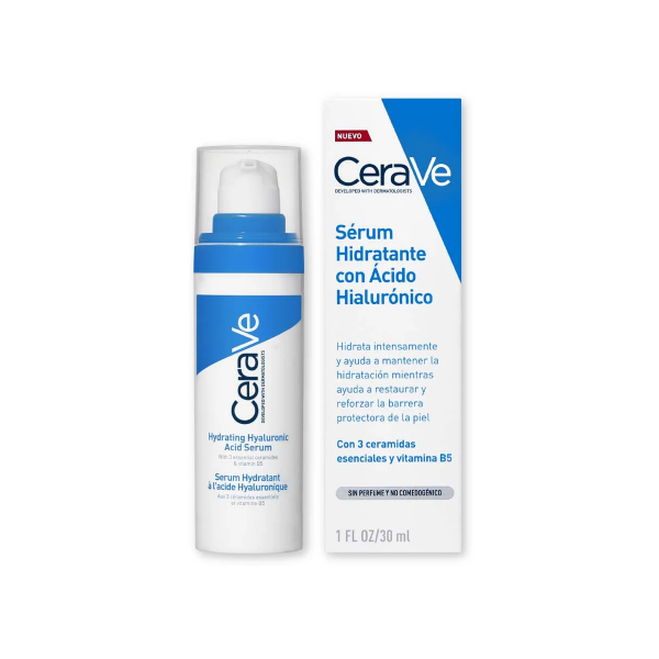 CeraVe Sérum Hidratante con Ácido Hialurónico 30ml Rostro y Cuello