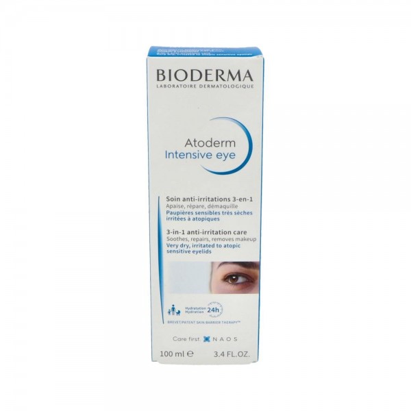Bioderma Atoderm Intensive Eye Calma-Repara-Desmaq 3 En 1 100 Ml