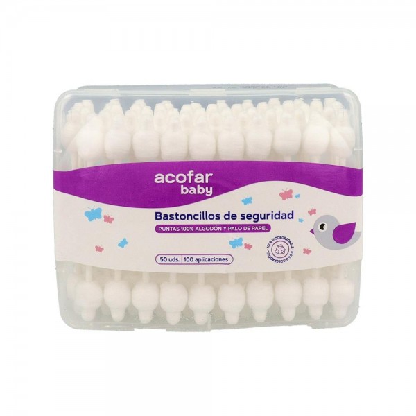 AcofarBaby Bastoncillos De Seguridad Acobaby 50 Uds