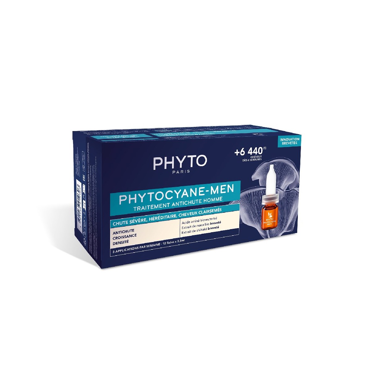 PACK PHYTOCYANNE-MEN 12 + CHAMPU PHYTOCYANE