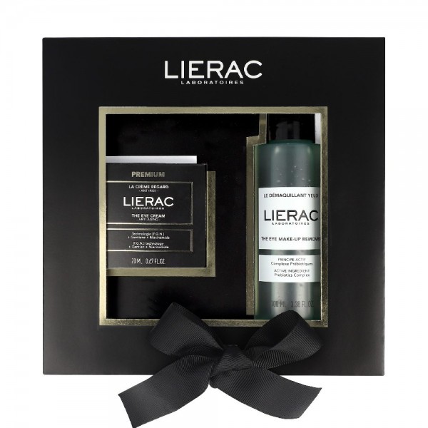 LIERAC COFRE PREMIUM CREMA OJOS + DESMAQUILLANTE