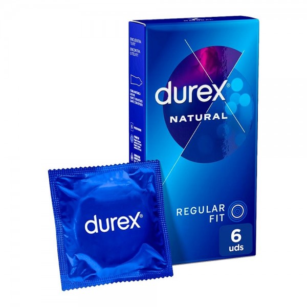 Durex Natural Plus Extralubricado Easy On 6 U