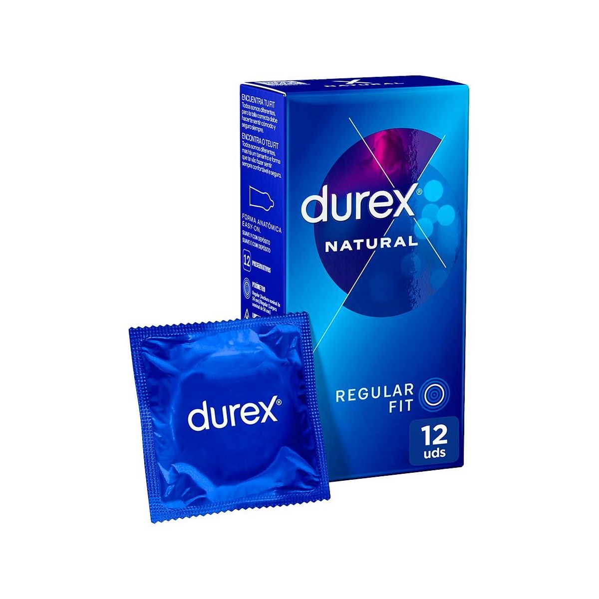 Durex Natural Plus Extralubricado Easy On 12 Ud