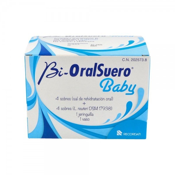 Bioralsuero Baby 4+4 Sobres + Vaso Dosificador + Jeringa