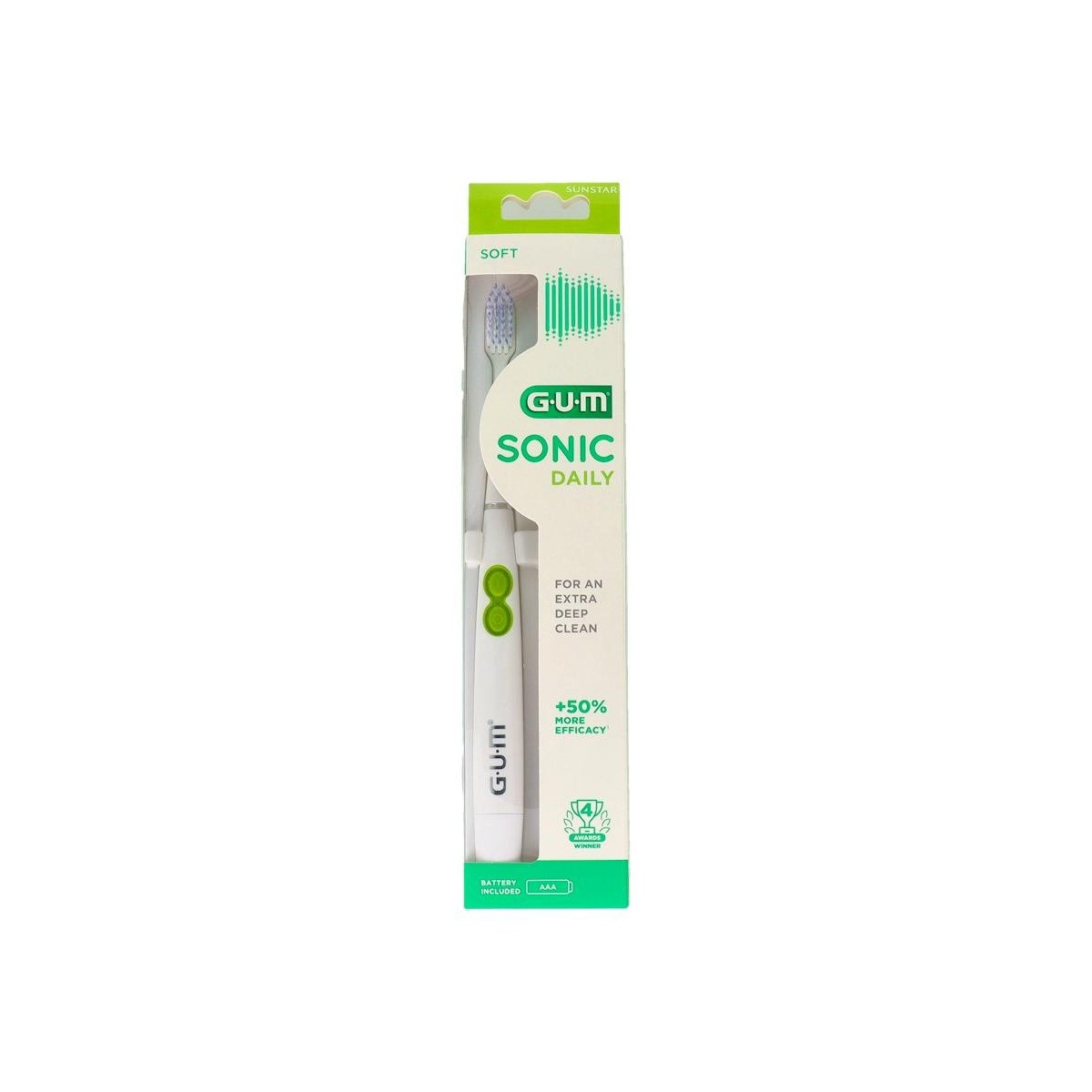 Cepillo Electrico Gum Sonic Daily Blanco