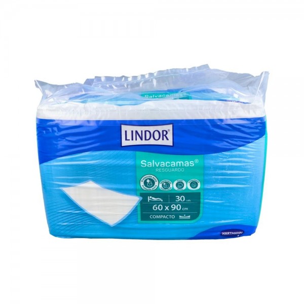 Lindor Empapador/Salvacamas Desech S/Alas 60X90 Cm 30 Un
