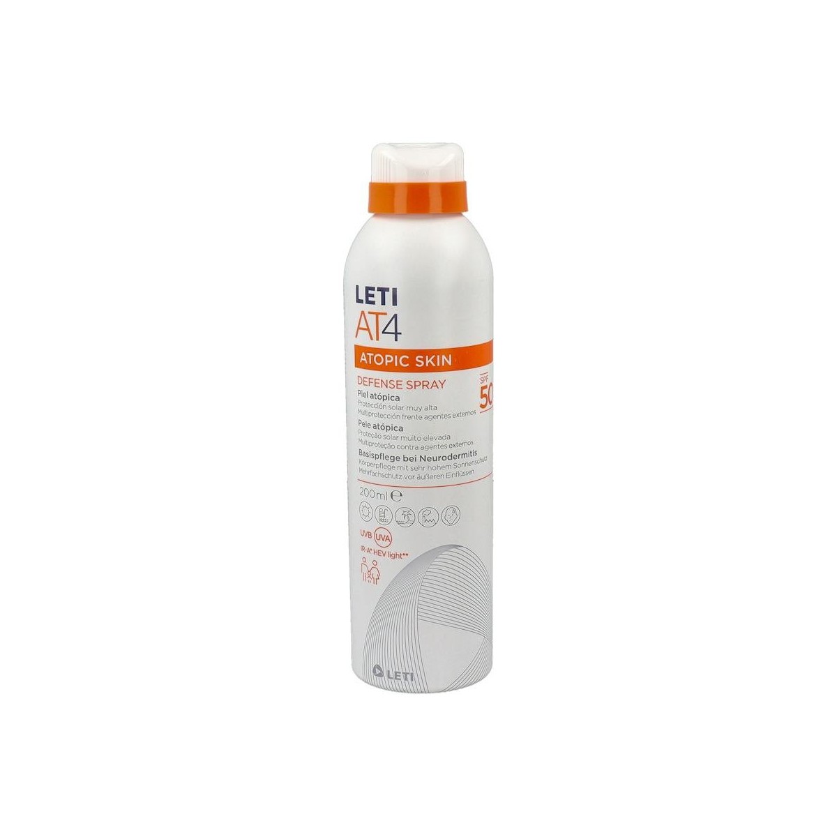 Leti At4 Defense Spf50 Spray 200 Ml