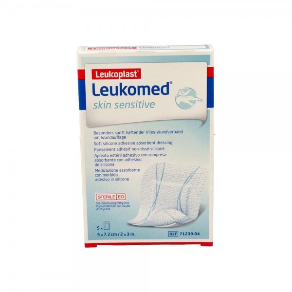 Leukomed Skin Sensitive 5Cm X 7,2Cm 5 Un