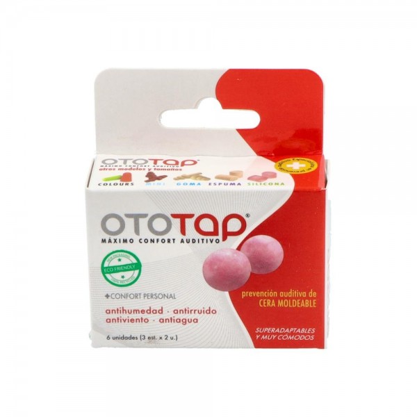 Tapon Oido Cera Oto-Tap Recubierto De Algodon 6Un
