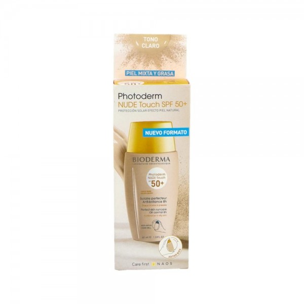 Photoderm Nude Spf50+ Touch Claro Bioderma 40 Ml