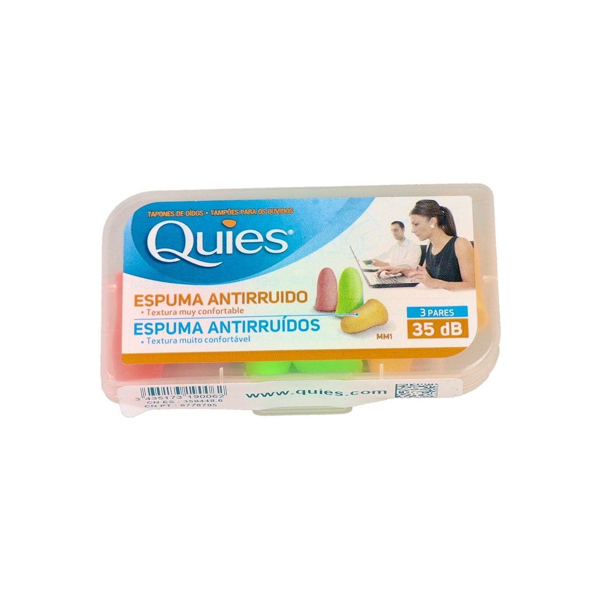 Tapon Oido Espu-Gom Quies Color 6U